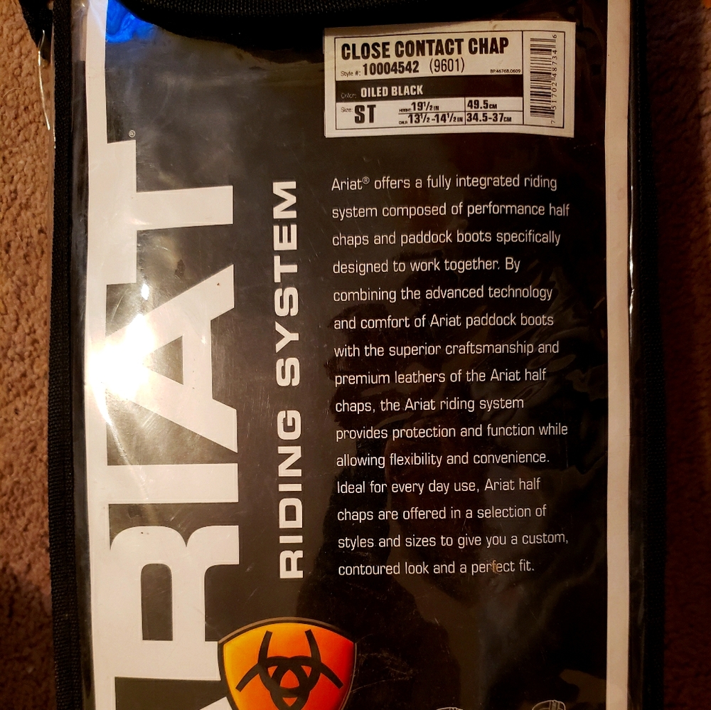 Ariat half chaps Small Tall